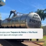 SAMAE envia caminhões-pipa para Taquara do Reino e Vila Rural: regiões devem economizar água até energia voltar
