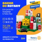 Rotary promove bazar beneficente com produtos obtidos pela receita federal em Ibiporã
