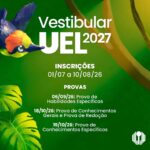 Vestibular 2027: UEL divulga data de inscrições e cursos com prova discursiva